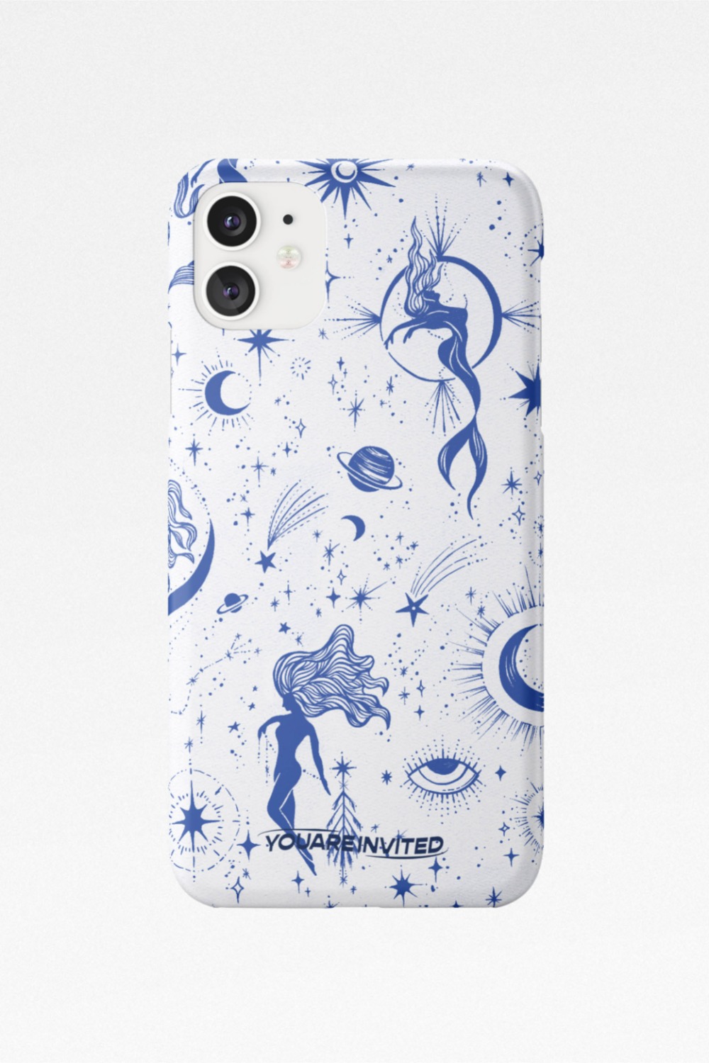 Fairies in the universe hard case (Blue White)