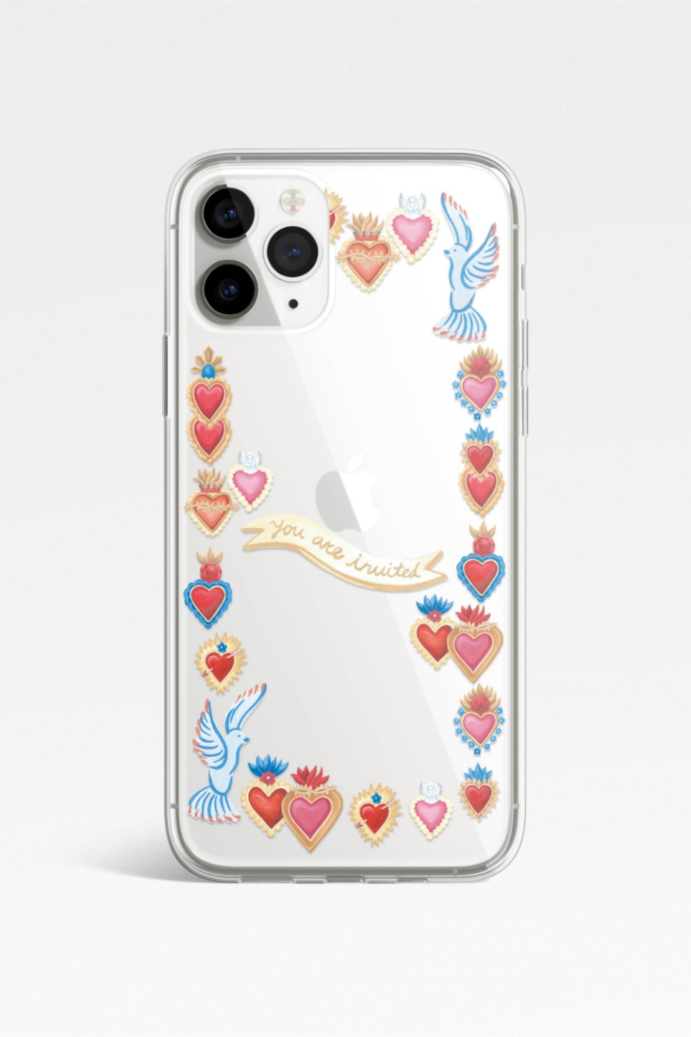 Be my heart frame clear case