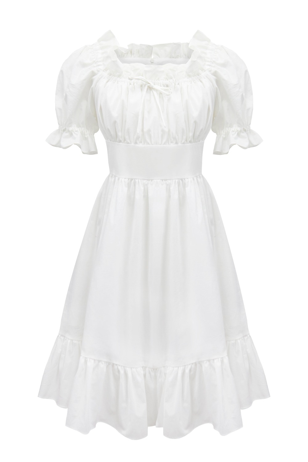 Blossom volume dress (White)