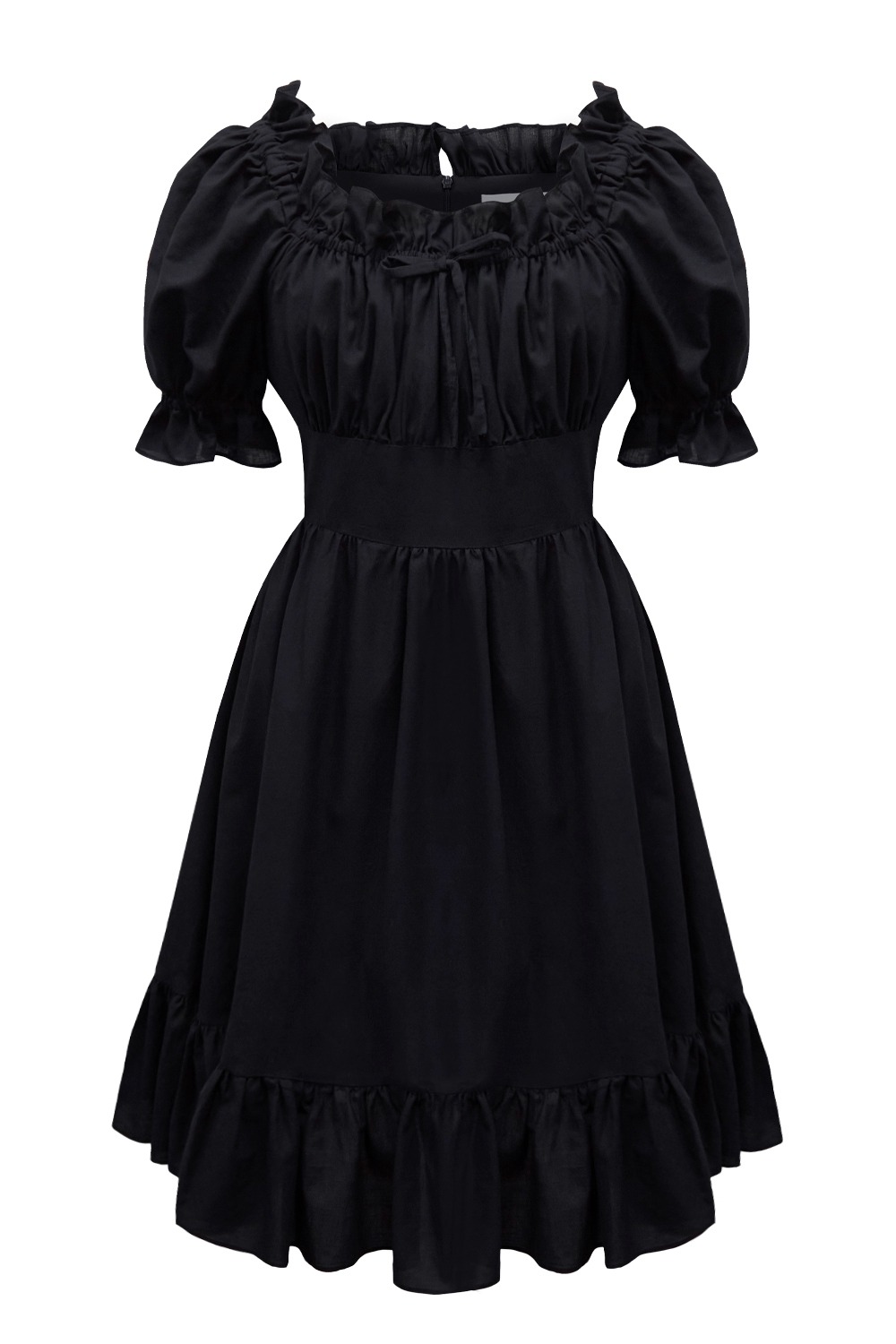 Blossom volume dress (Black)