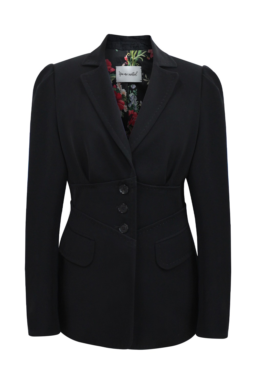 [Order Made] Define silhouette jacket (Black)